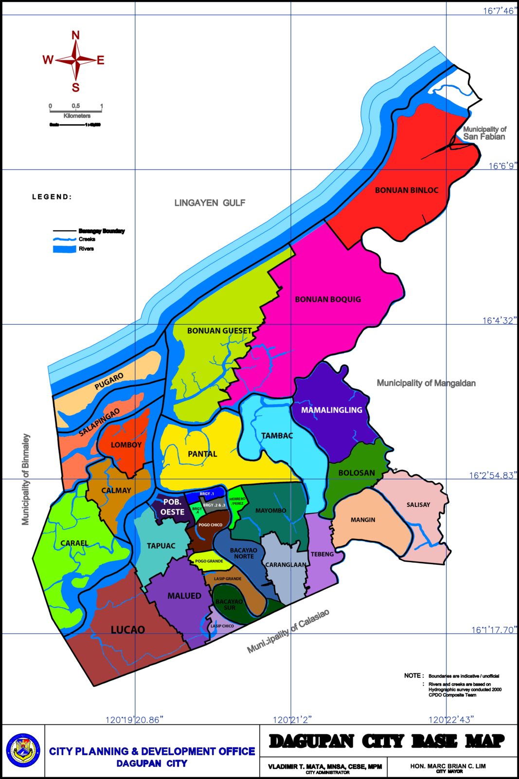 Dagupan Map Via Satellite Map Of Dagupan | The Official Website Of The City Of Dagupan, Philippines